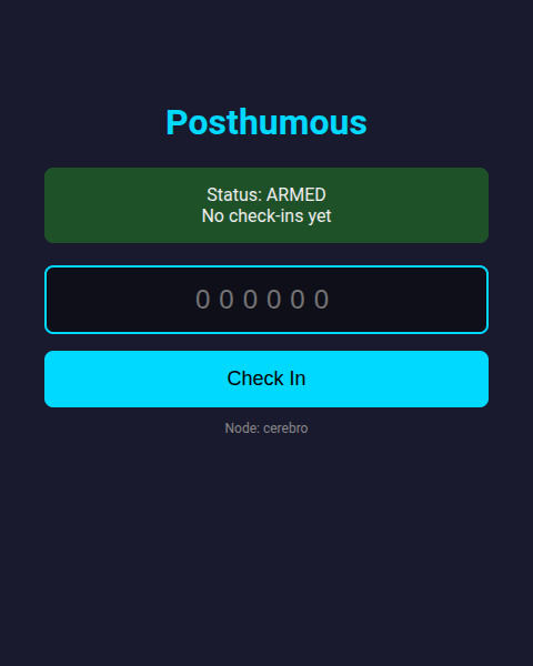 Posthumous: A Federated Dead Man's Switch